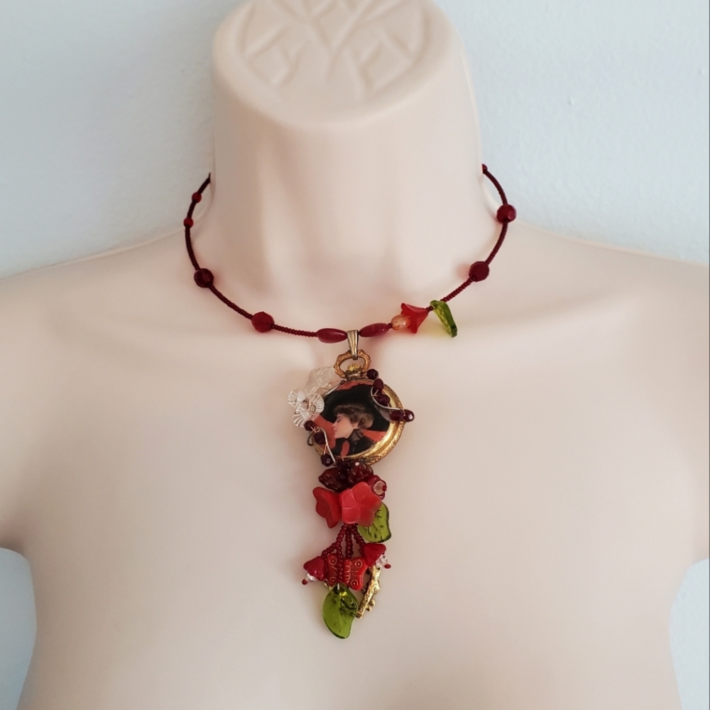 Upcycled Victorian Pocketwatch Choker Necklace